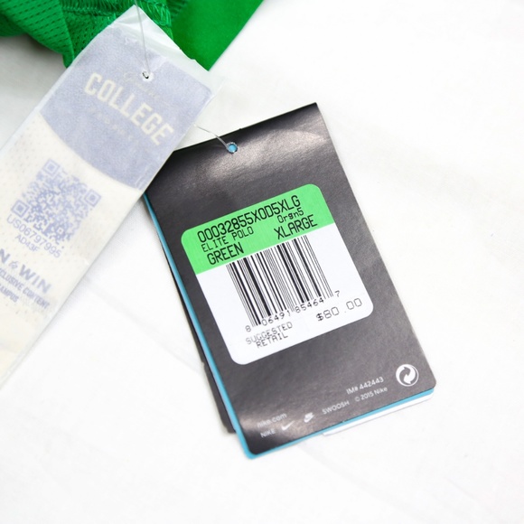 Nike Oregon Ducks Elite Polo Coach Shirt Green Dri - Picture 7 of 7